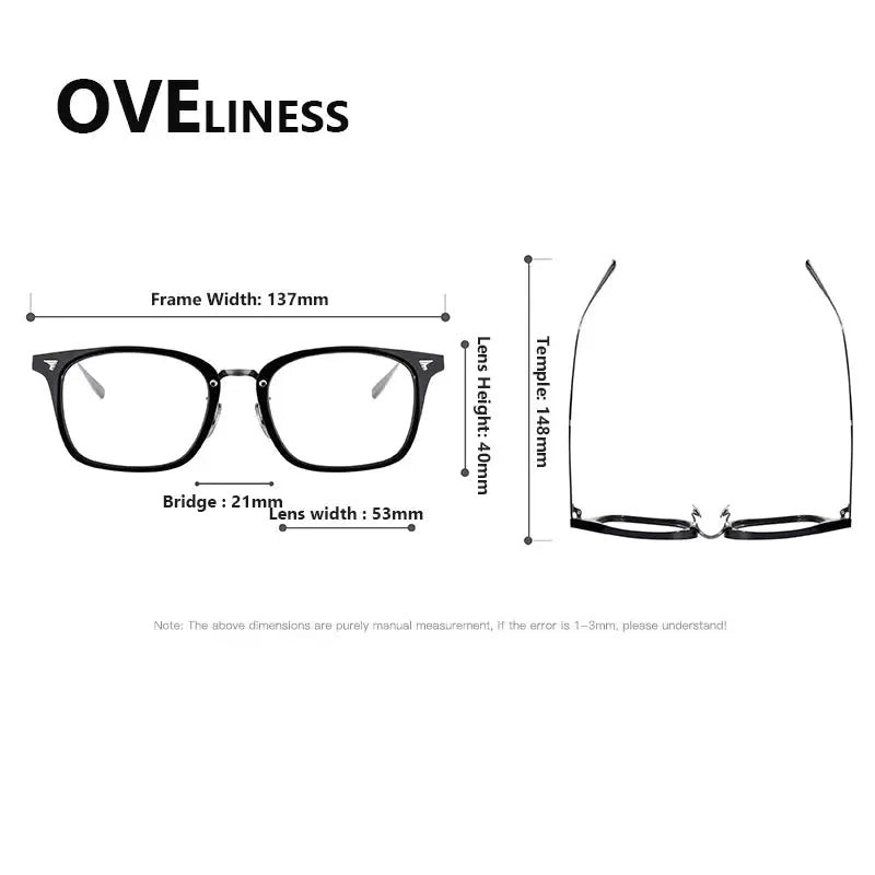 Women's Square Full Rim Titanium Prescription Glasses 369559 — view 2 | Rx Spectacle