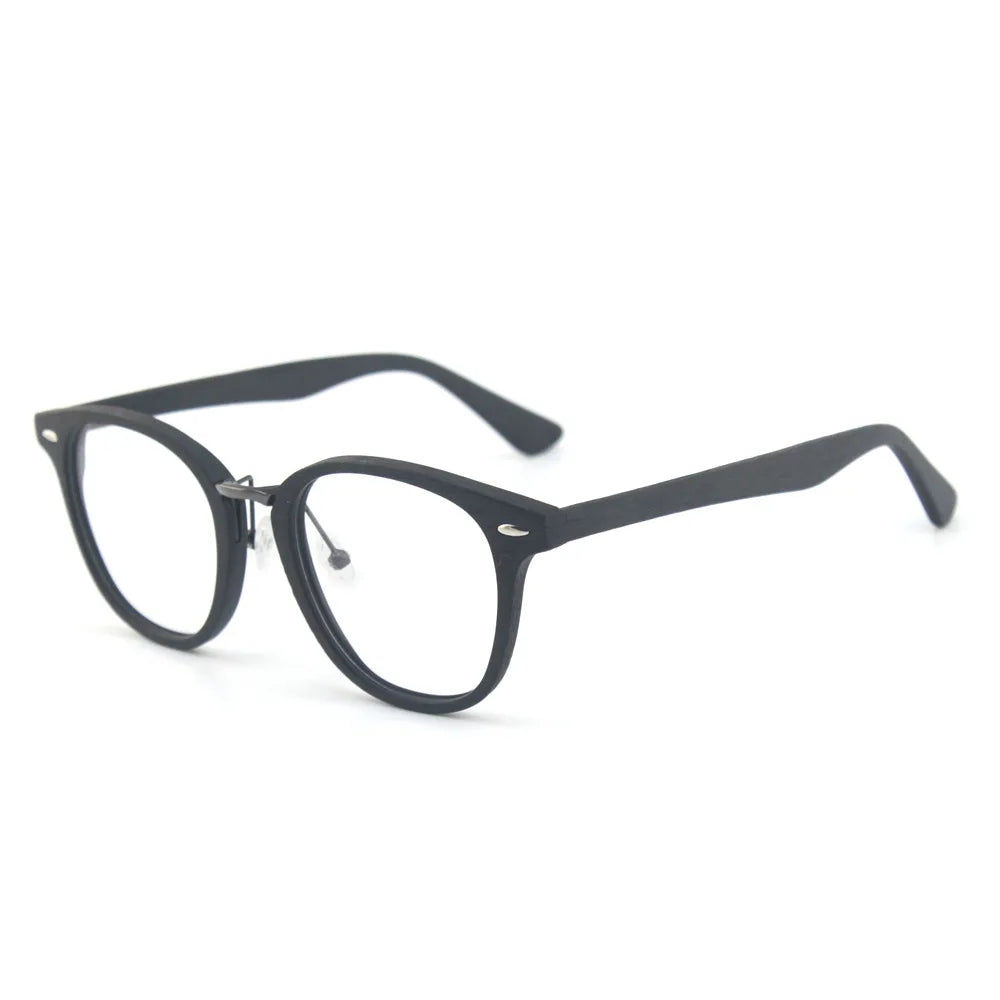 Men's Round Full Rim Titanium Prescription Glasses 535500 — view 8 | Rx Spectacle