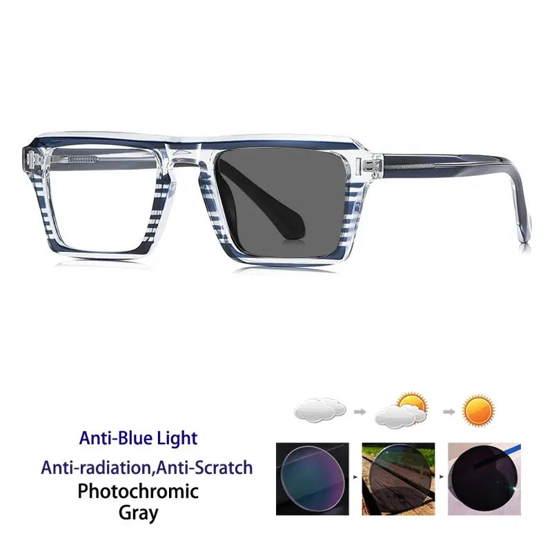 Unisex Browline Full Rim Acetate Reading Glasses 511049 — view 7 | Rx Spectacle