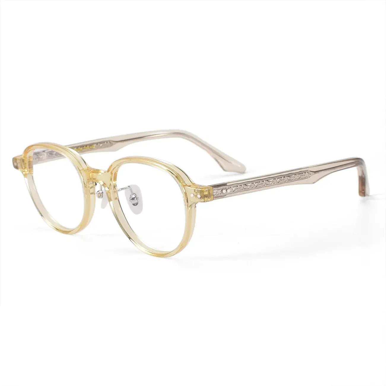 Women's Oval Full Rim Acetate Prescription Glasses 369801 — view 3 | Rx Spectacle
