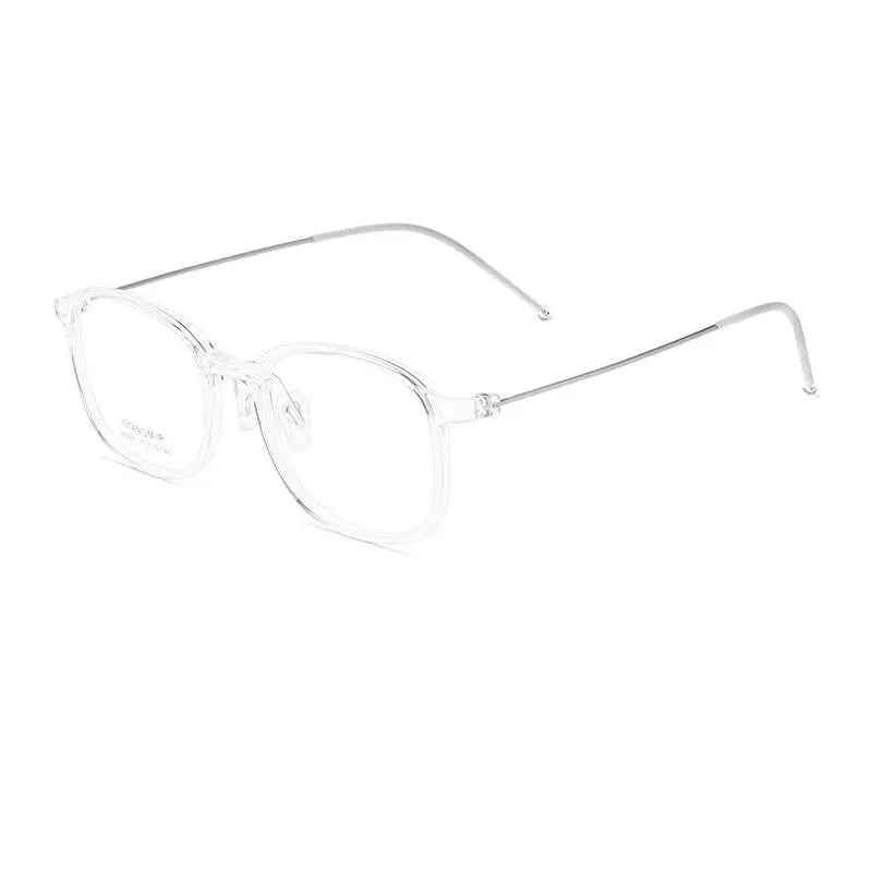 Men's Rectangular Full Rim Titanium Prescription Glasses Pt2219 — view 19 | Rx Spectacle