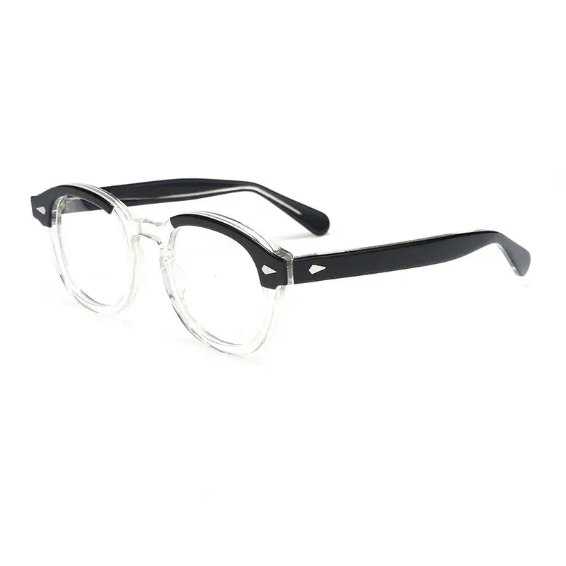 Unisex Oval Full Rim Acetate Prescription Glasses 80122 — view 7 | Rx Spectacle