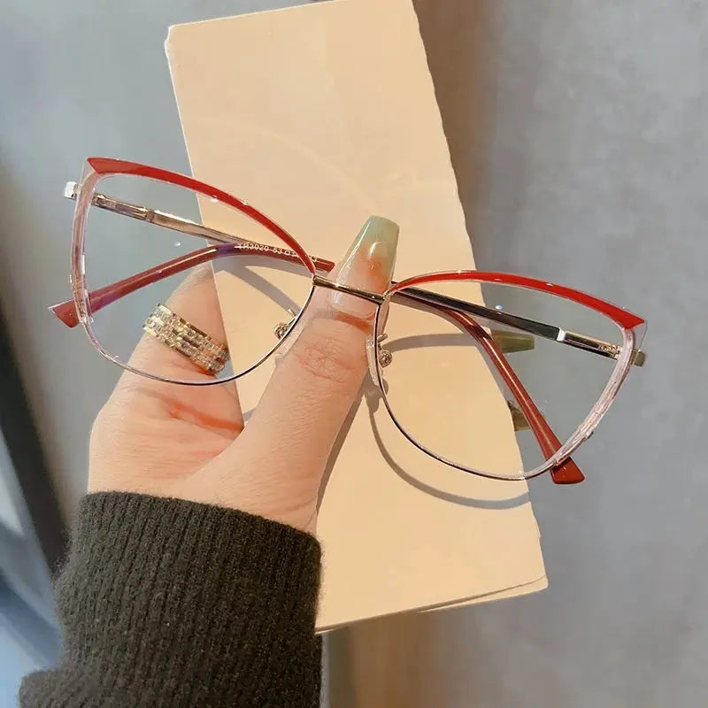 Women's Cat Eye Full Rim TR90 Prescription Glasses Y3020 — view 10 | Rx Spectacle
