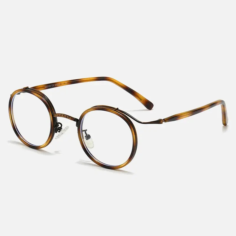 Unisex Round Full Rim Acetate Reading Glasses 22105 — view 7 | Rx Spectacle