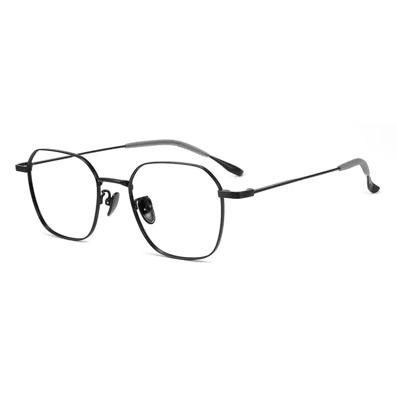 Women's Square Full Rim Titanium Prescription Glasses 241900 — view 4 | Rx Spectacle