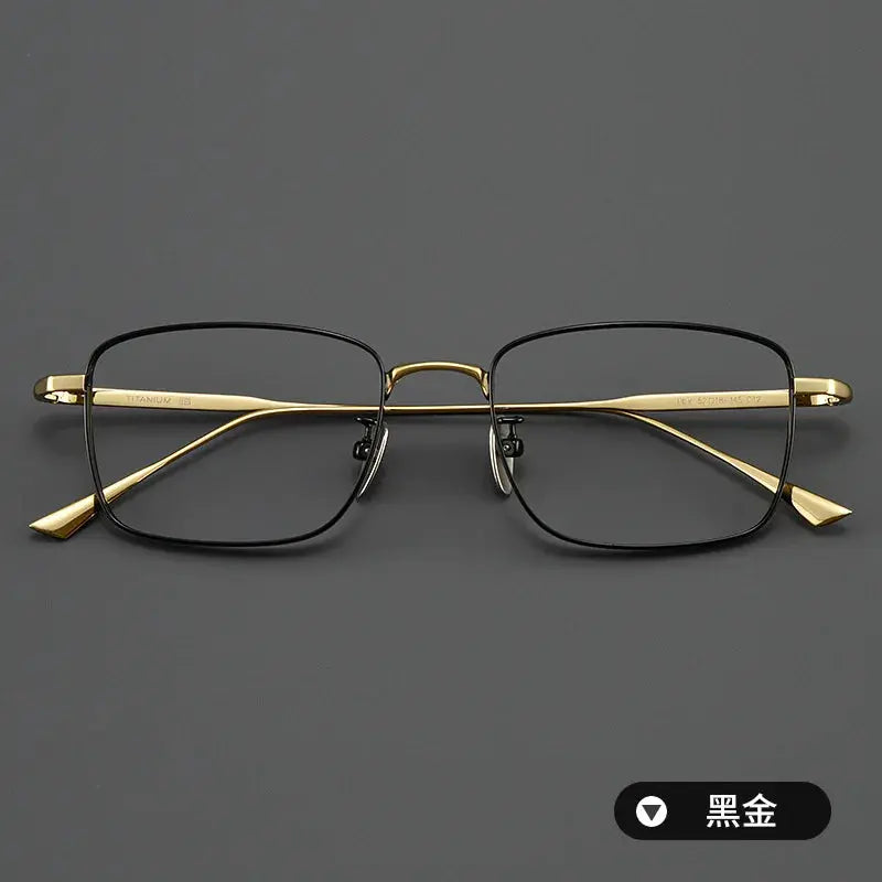 Women's Square Full Rim Titanium Prescription Glasses 190869 — view 6 | Rx Spectacle