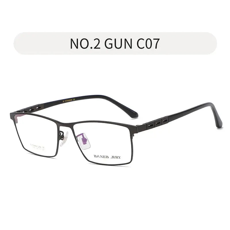 Women's Square Full Rim Titanium Prescription Glasses 710914 — view 3 | Rx Spectacle