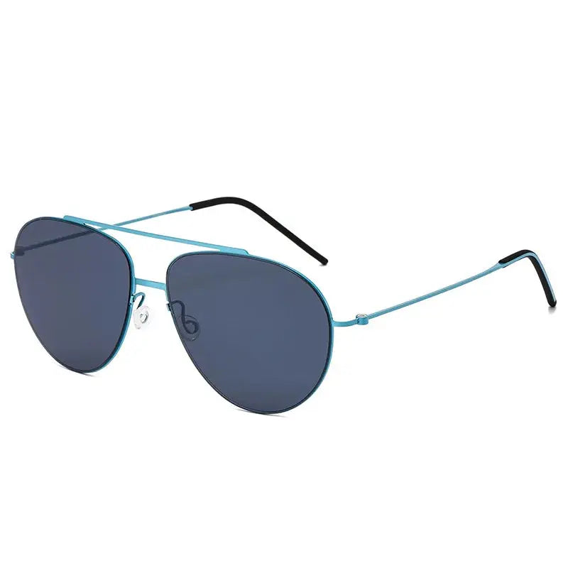 Men's Oval Full Rim Titanium Double Bridge Prescription Glasses 638806 — view 4 | Rx Spectacle