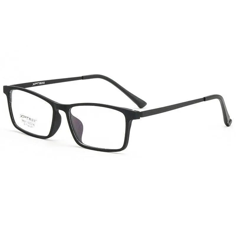 Unisex Square Full Rim Titanium Prescription Glasses 9821 — view 12 | Rx Spectacle