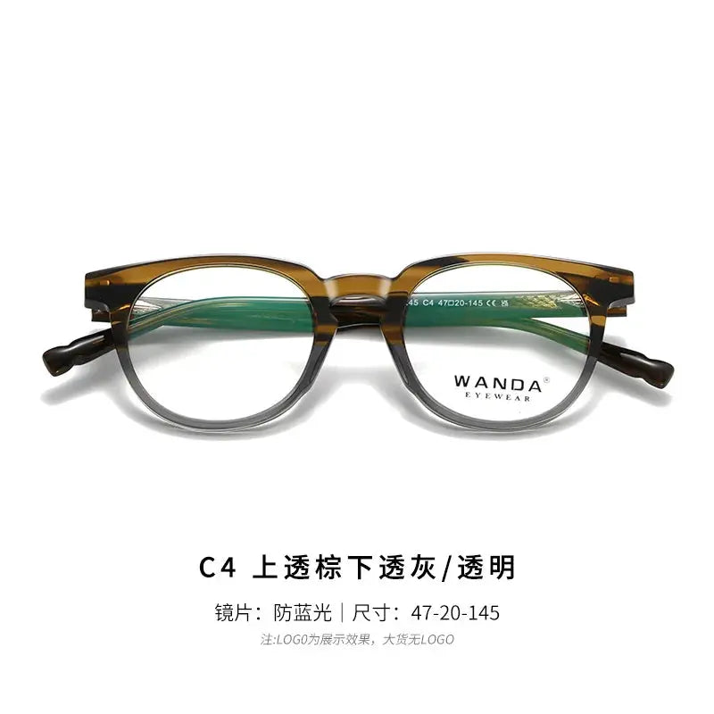 Women's Round Full Rim TR90 Prescription Glasses 22245 — view 3 | Rx Spectacle