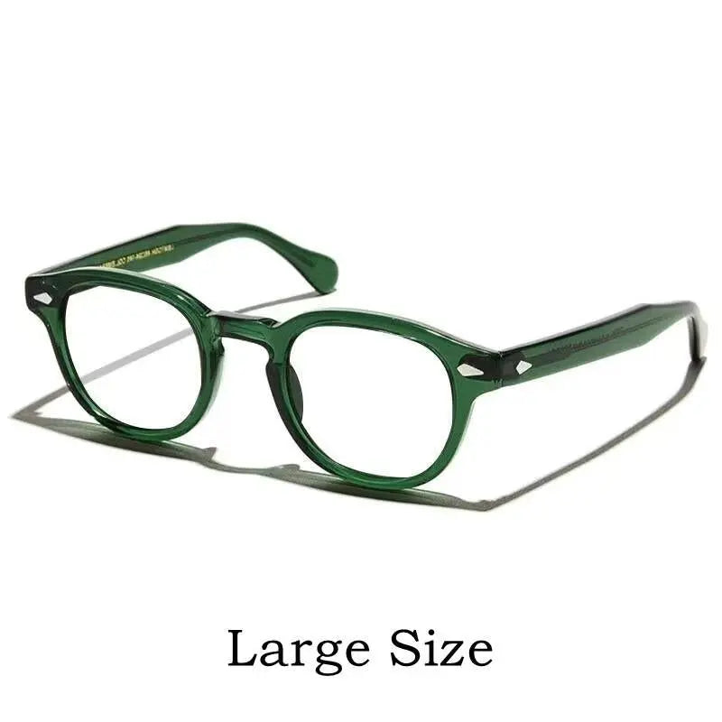 Unisex Round Full Rim Acetate Prescription Glasses Y1915 — view 16 | Rx Spectacle