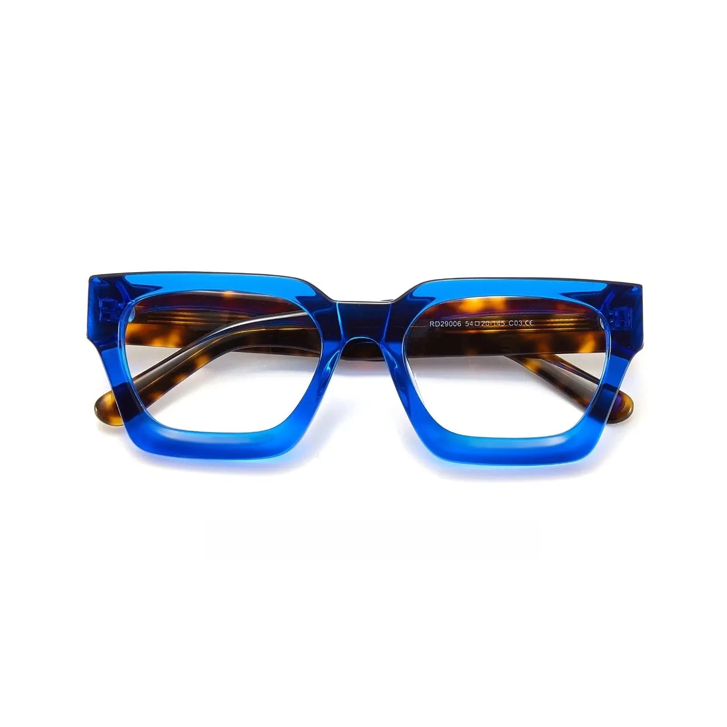 Unisex Square Full Rim Acetate Prescription Glasses 29006 — view 3 | Rx Spectacle
