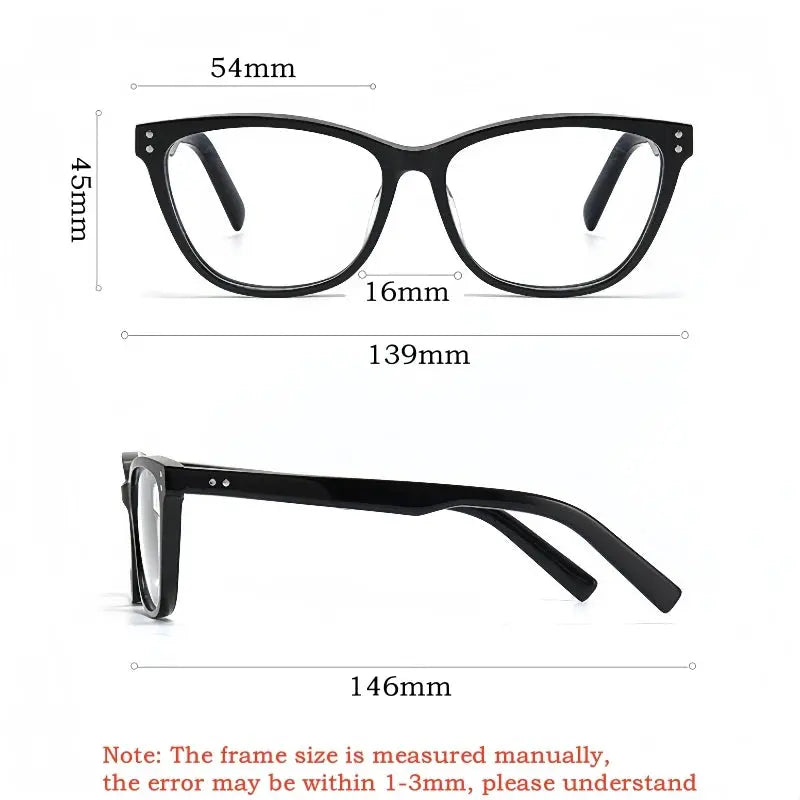 Women's Cat Eye Full Rim Acetate Prescription Glasses 88022 — view 2 | Rx Spectacle
