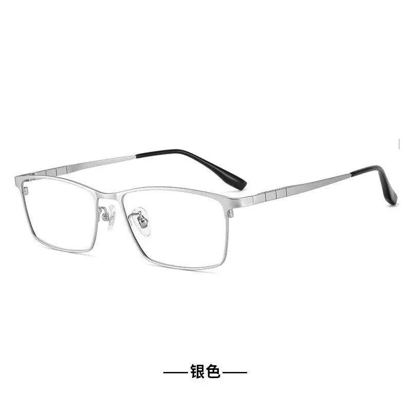 Unisex Browline Full Rim Titanium Prescription Glasses 65023 — view 4 | Rx Spectacle