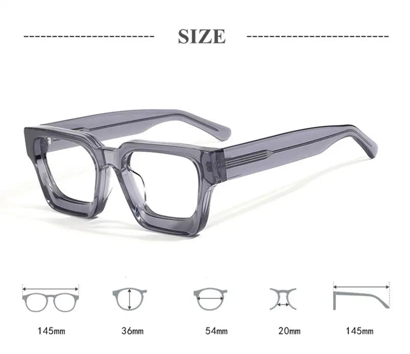 Unisex Browline Full Rim Acetate Prescription Glasses 71439 — view 2 | Rx Spectacle