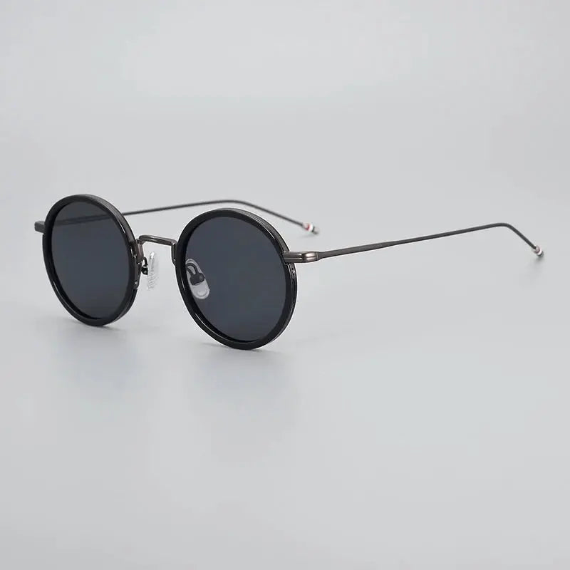 Men's Round Full Rim Alloy Prescription Glasses X906 — view 5 | Rx Spectacle
