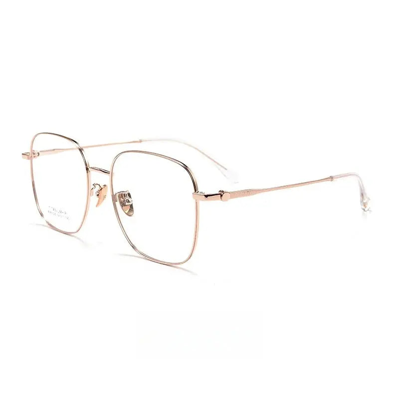 Unisex Square Full Rim Titanium Prescription Glasses 61030 — view 5 | Rx Spectacle