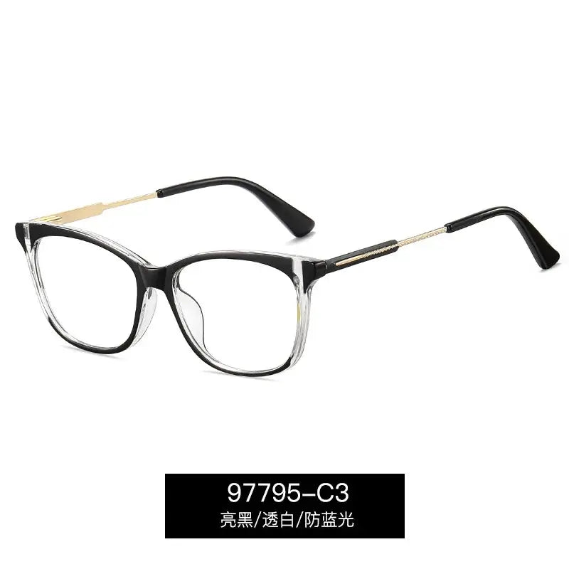 Women's Square Full Rim TR90 Prescription Glasses 397795 — view 5 | Rx Spectacle