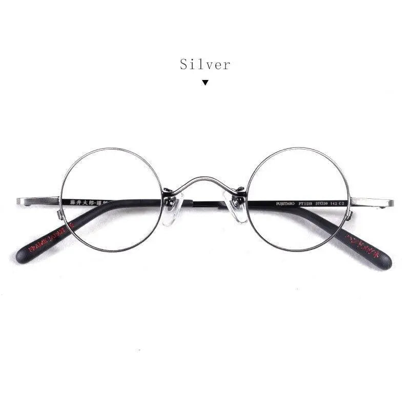 Unisex Round Full Rim Titanium Prescription Glasses Ft2219 — view 3 | Rx Spectacle