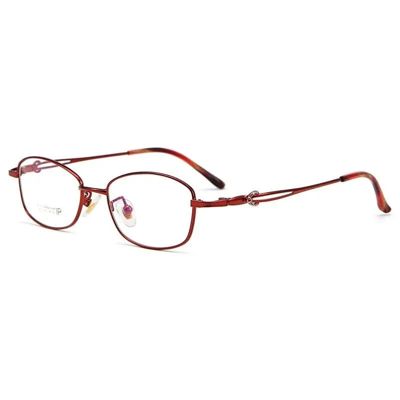 Unisex Square Full Rim Titanium Prescription Glasses 3531Ti — view 7 | Rx Spectacle