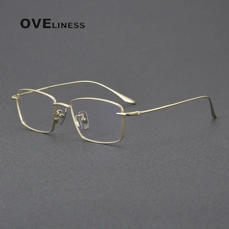 Unisex Polygon Full Rim Titanium Prescription Glasses 369175 — view 6 | Rx Spectacle
