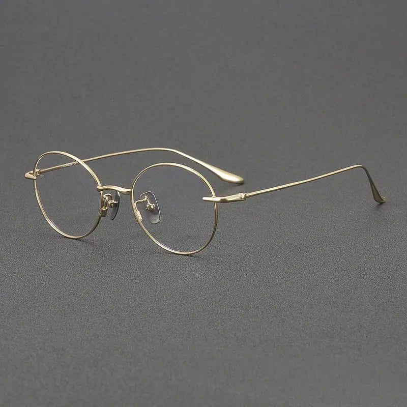 Women's Oval Full Rim Titanium Prescription Glasses 72158 — view 8 | Rx Spectacle