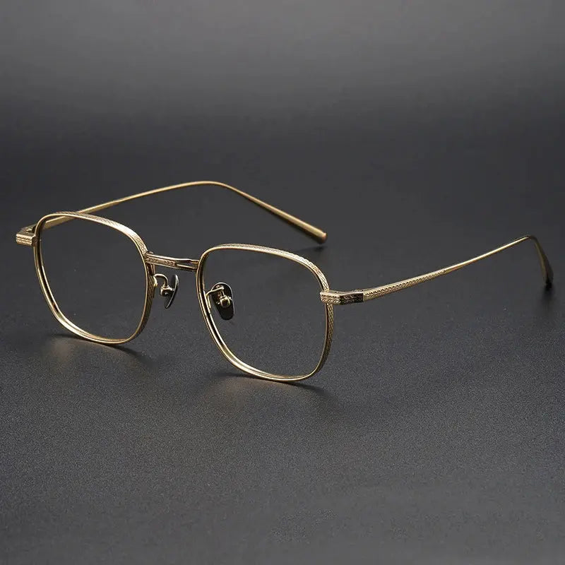 Women's Square Full Rim Titanium Prescription Glasses 227025 — view 3 | Rx Spectacle