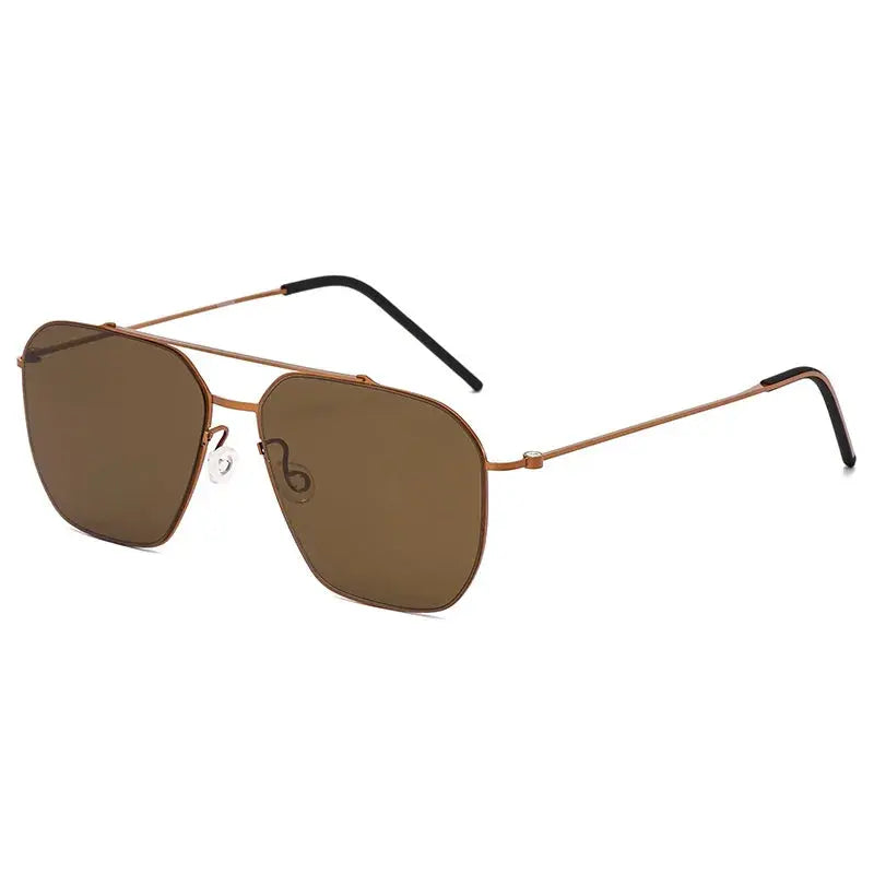 Women's Square Full Rim Titanium Double Bridge Prescription Glasses 398804 — view 5 | Rx Spectacle