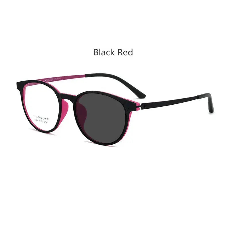 Unisex Round Full Rim Titanium Prescription Glasses 230911 — view 6 | Rx Spectacle