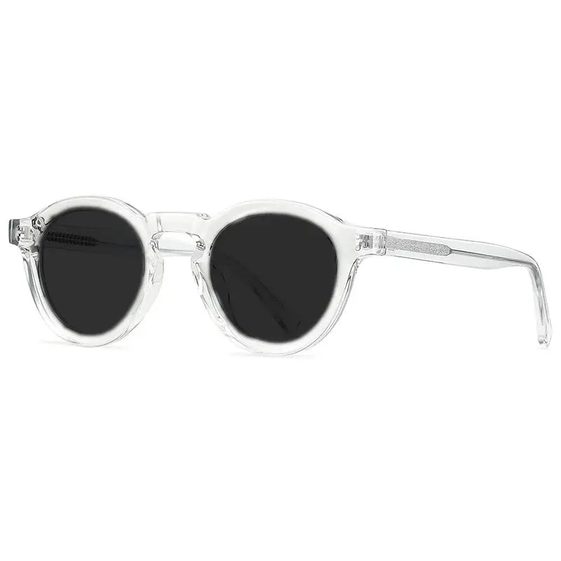 Unisex Round Full Rim Acetate Prescription Glasses Xk2090 — view 7 | Rx Spectacle