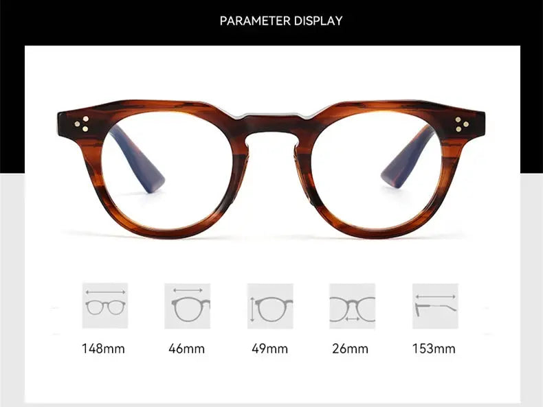 Unisex Browline Full Rim Acetate Prescription Glasses 655008 — view 2 | Rx Spectacle