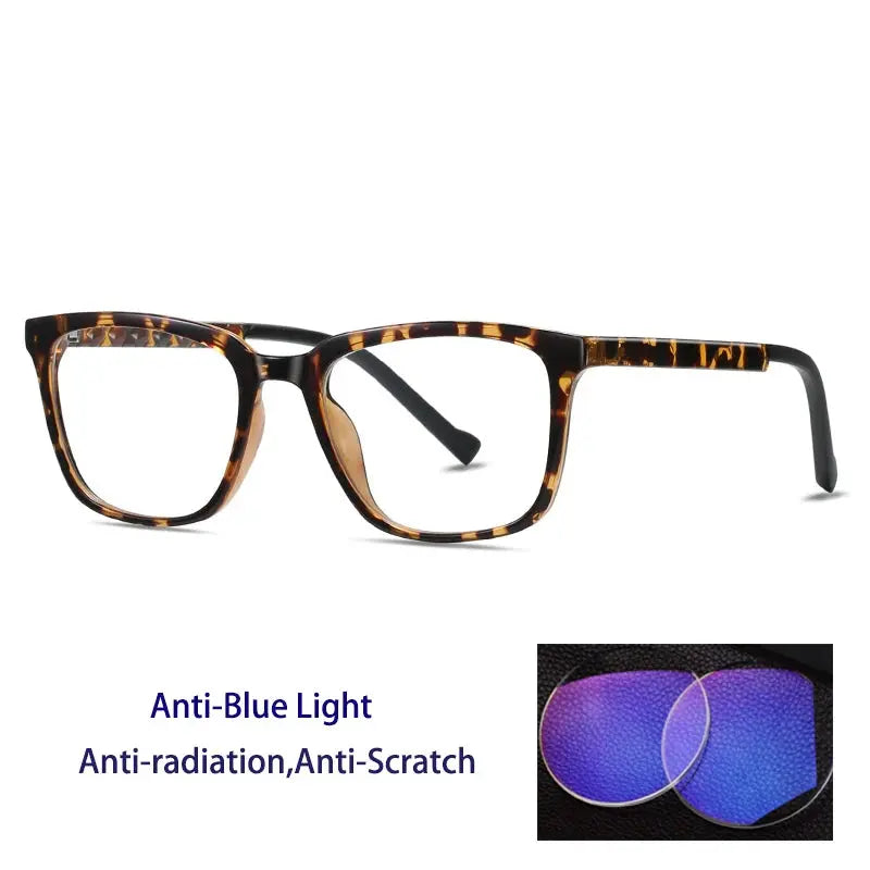 Unisex Square Full Rim Acetate Reading Glasses 70017 — view 7 | Rx Spectacle