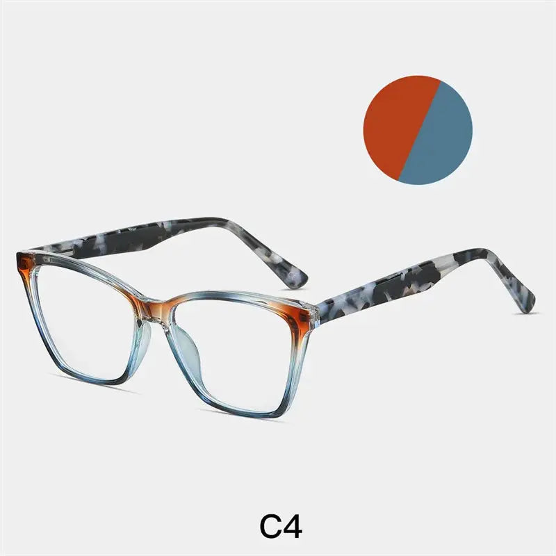 Women's Cat Eye Full Rim TR90 Prescription Glasses 8722 — view 3 | Rx Spectacle