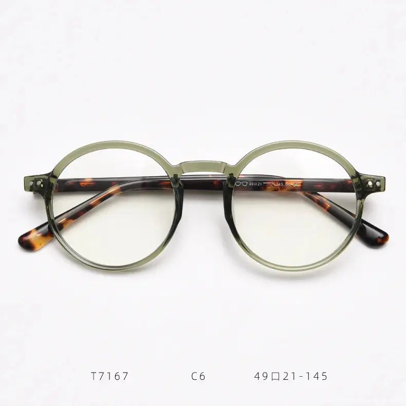 Women's Round Full Rim TR90 Prescription Glasses 57167 — view 3 | Rx Spectacle