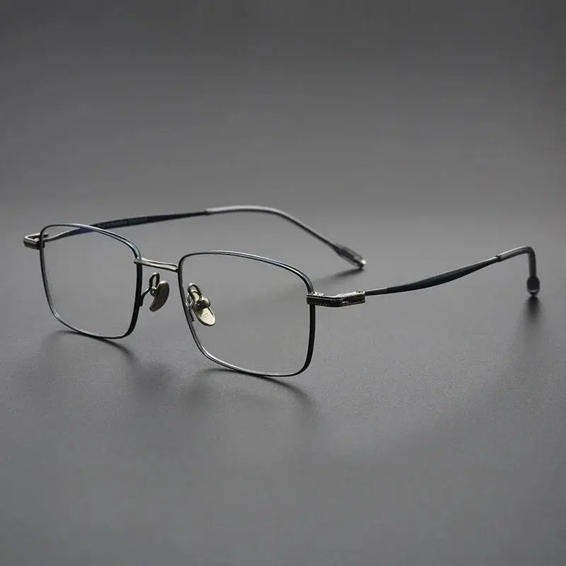 Women's Square Full Rim Titanium Prescription Glasses 78947 — view 9 | Rx Spectacle