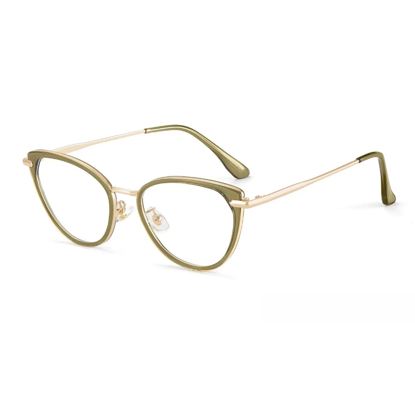 Women's Cat Eye Full Rim TR90 Prescription Glasses Y1911 — view 5 | Rx Spectacle