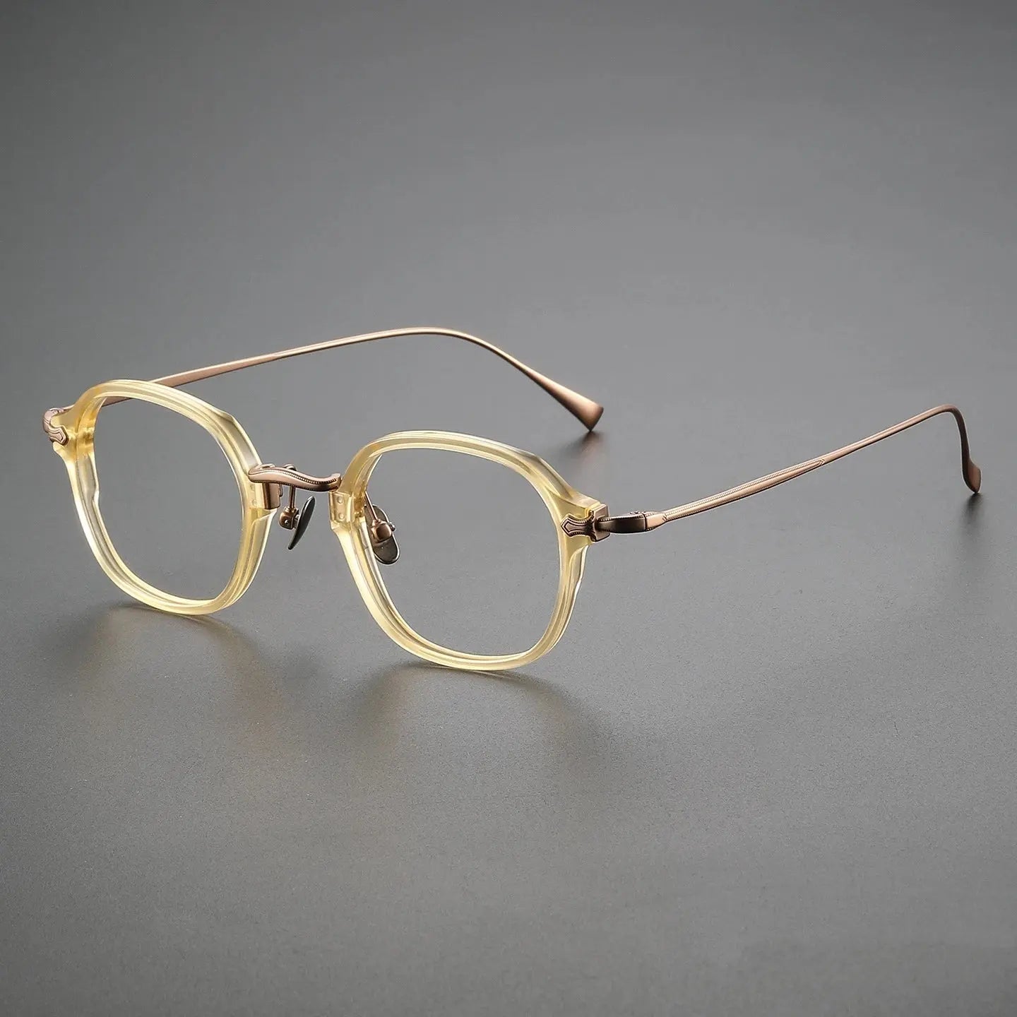 Unisex Square Full Rim Titanium Prescription Glasses 369183 — view 6 | Rx Spectacle