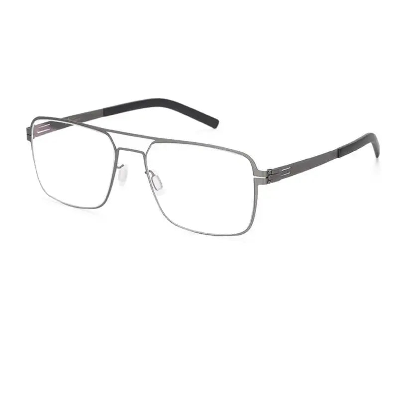 Women's Square Full Rim Stainless Steel Prescription Glasses 551744 — view 3 | Rx Spectacle