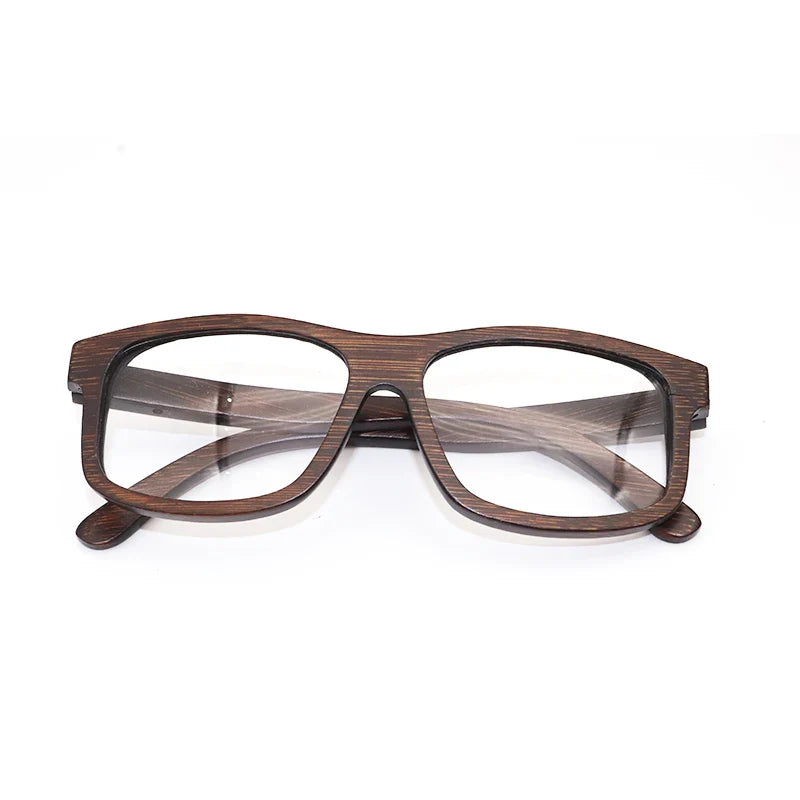 Men's Square Full Rim Wood Prescription Glasses 561910 — view 4 | Rx Spectacle