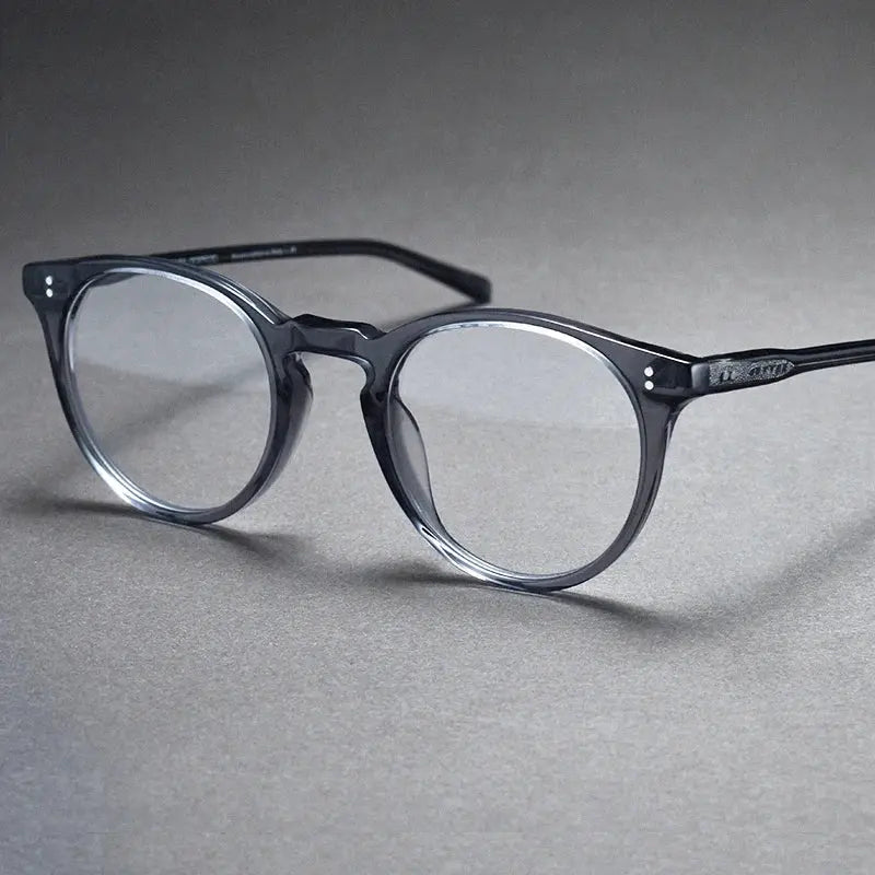 Women's Round Full Rim Acetate Prescription Glasses M5183 — view 5 | Rx Spectacle