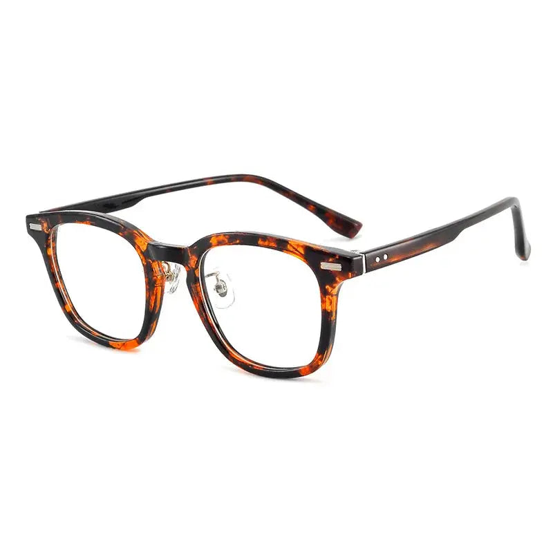 Unisex Square Full Rim Titanium Prescription Glasses 98301 — view 4 | Rx Spectacle