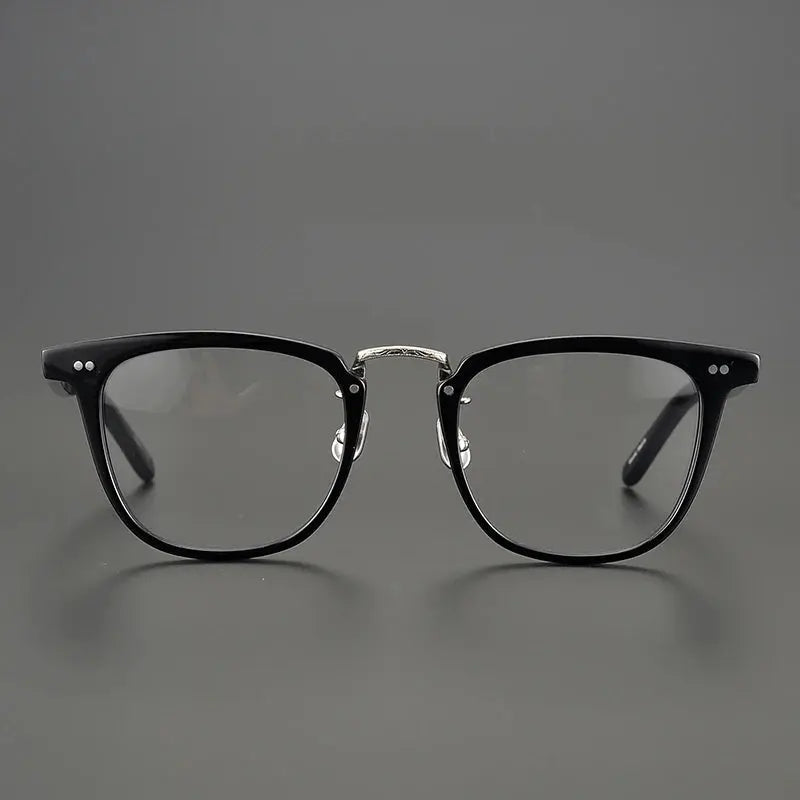 Unisex Square Full Rim Acetate Prescription Glasses C432 — view 9 | Rx Spectacle
