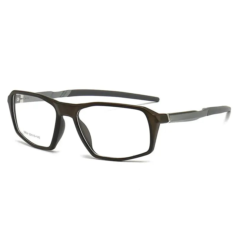 Unisex Square Full Rim TR90 Sports Glasses 5854 — view 6 | Rx Spectacle