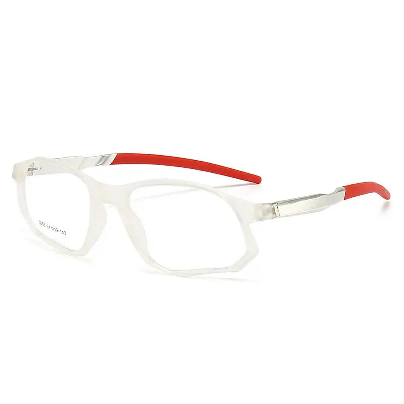 Unisex Square Full Rim TR90 Sports Glasses 5853 — view 11 | Rx Spectacle