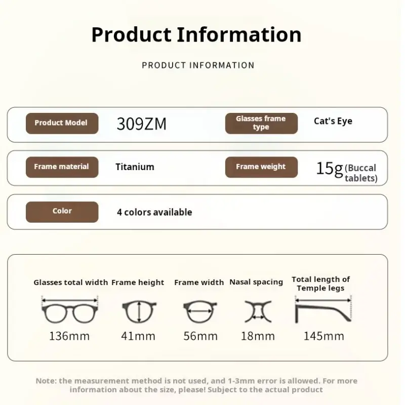 Women's Cat Eye Full Rim Titanium Flat Top Prescription Glasses 30944 — view 2 | Rx Spectacle