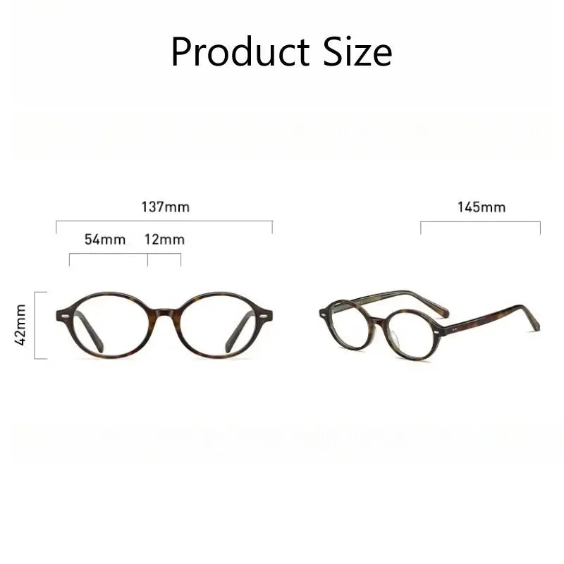 Women's Oval Full Rim Acetate Prescription Glasses 48046 — view 2 | Rx Spectacle