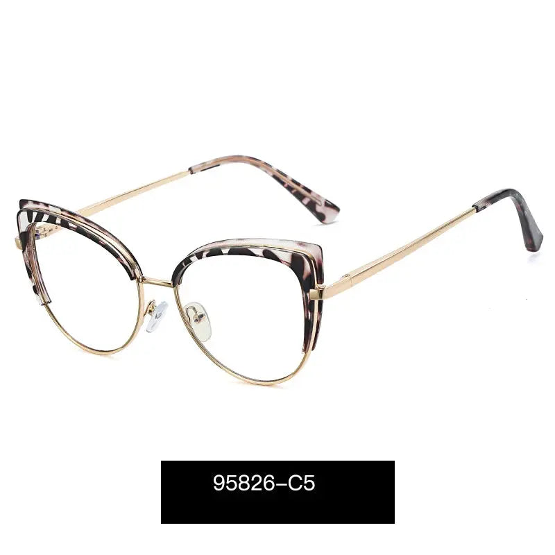 Women's Cat Eye Full Rim TR90 Prescription Glasses 695826 — view 6 | Rx Spectacle