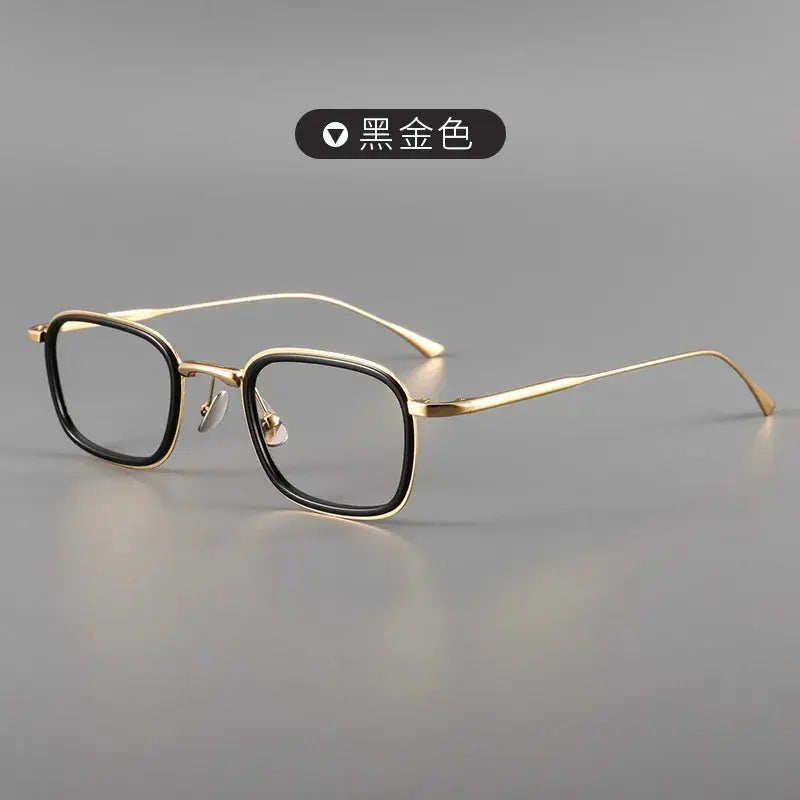 Men's Square Full Rim Titanium Prescription Glasses 190521 — view 5 | Rx Spectacle
