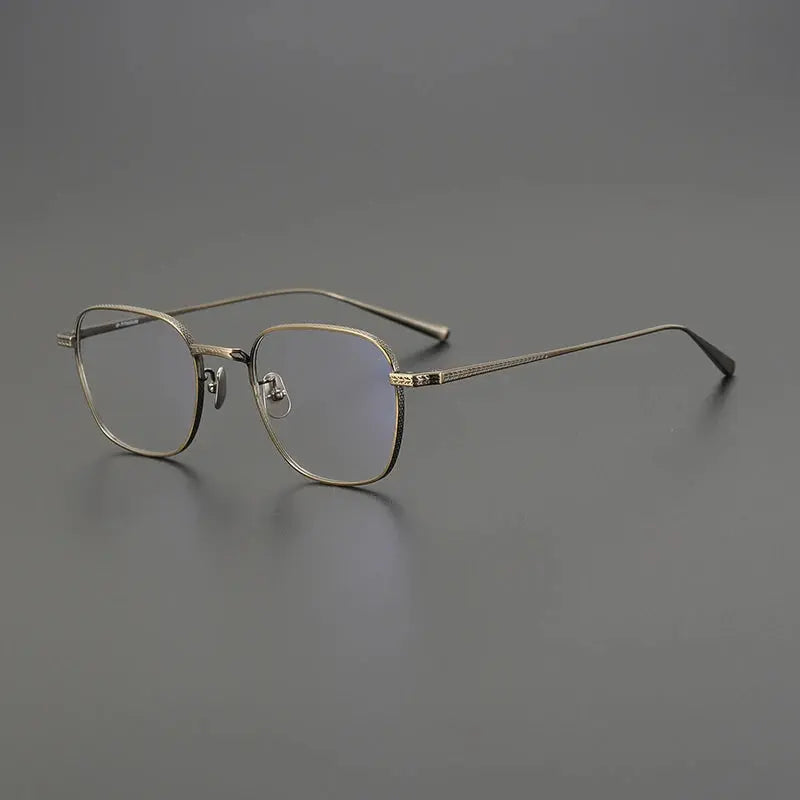 Women's Polygon Full Rim Titanium Prescription Glasses 51015 — view 7 | Rx Spectacle