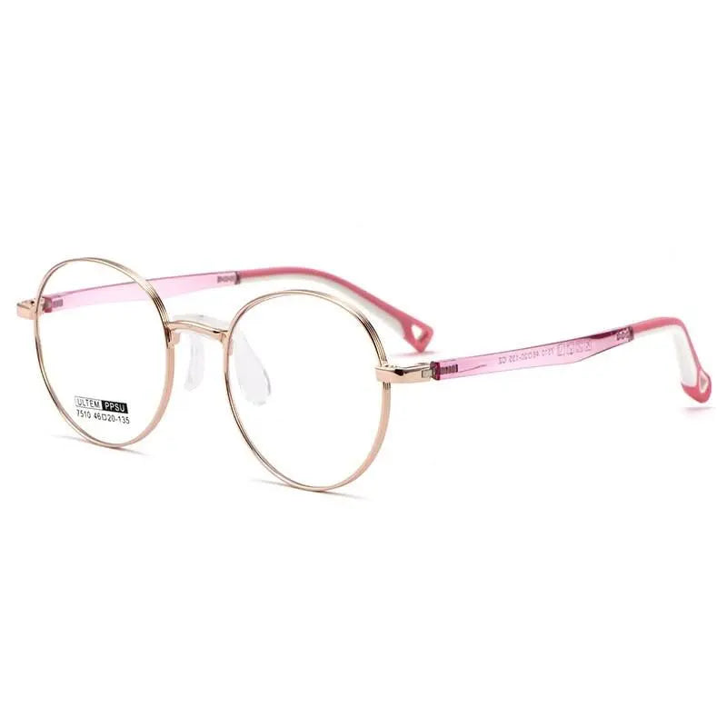 Unisex Round Full Rim TR90 Prescription Glasses 7510S — view 4 | Rx Spectacle
